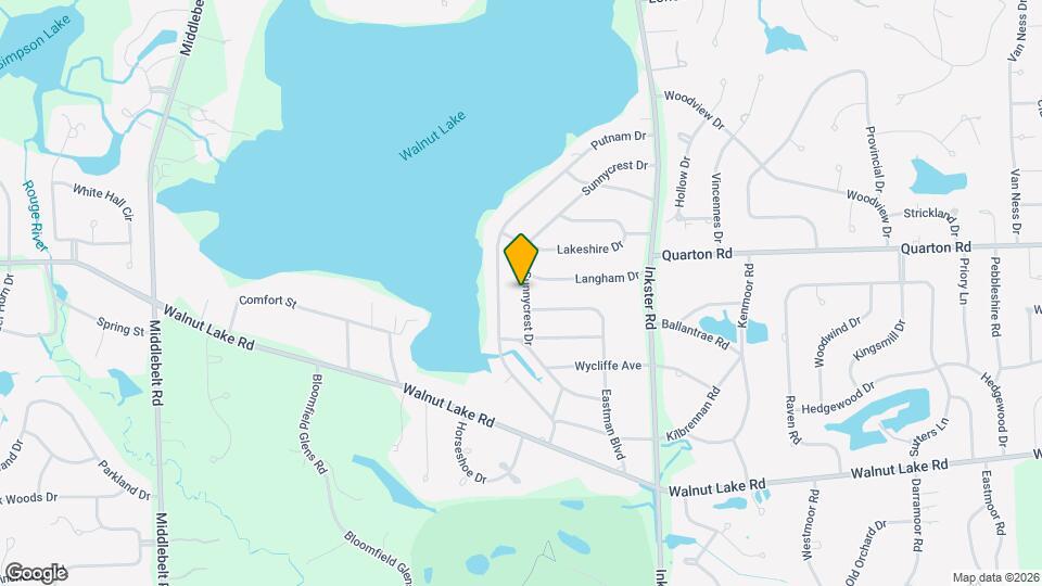 5580 Sunnycrest Dr Map and Location Details