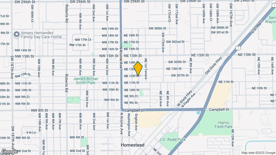 1112 NE 1st Ave Map and Location Details