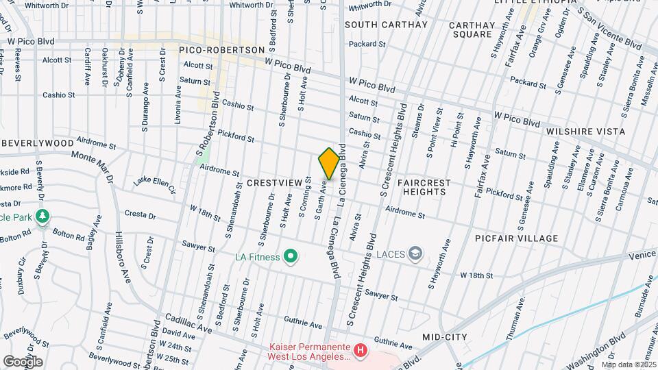 1644 S Garth Ave Map and Location Details