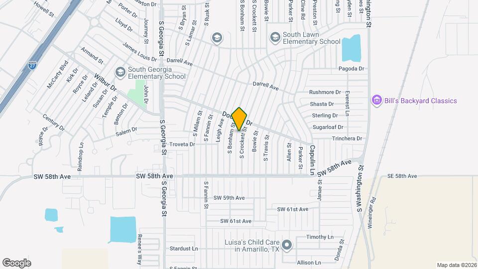 5110 S Crockett St Map and Location Details