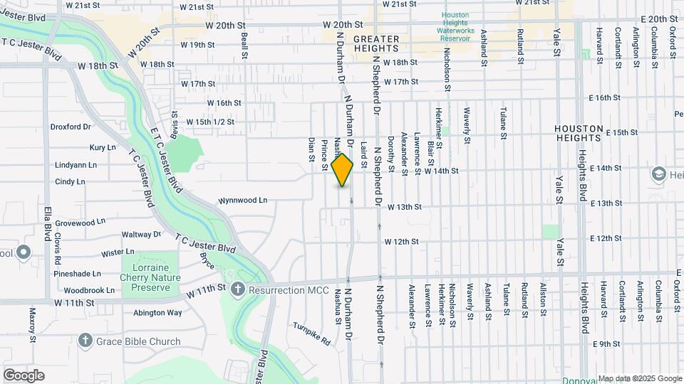 1314 Nashua St Map and Location Details