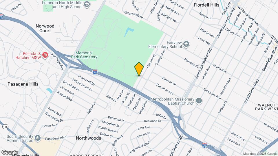 5225 Fletcher St Map and Location Details