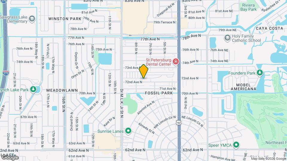 751 72nd Ave N Map and Location Details