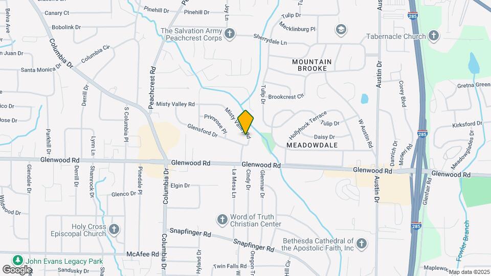 3561 Misty Valley Rd Map and Location Details