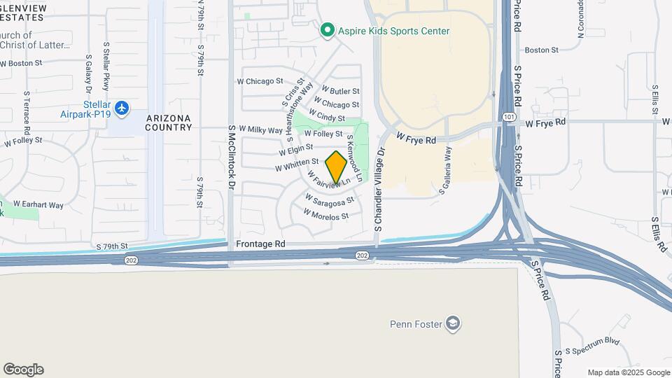 3623 W Fairview Ln Map and Location Details