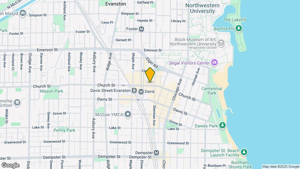 Evanston Galleria Building Map and Location Details