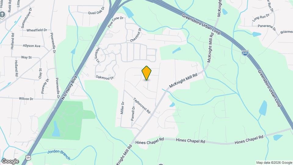 415 Hidden Brook Ln Map and Location Details