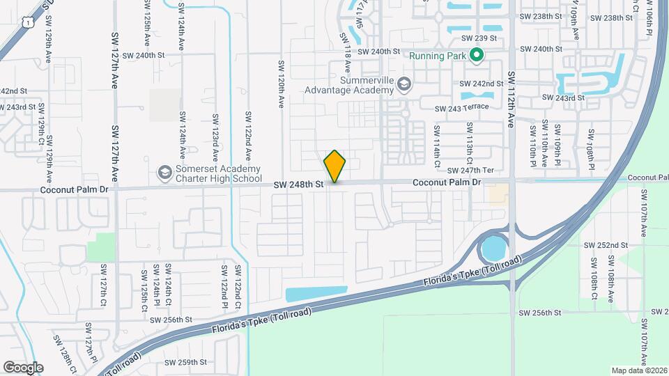 11851 SW 248th Terrace Map and Location Details