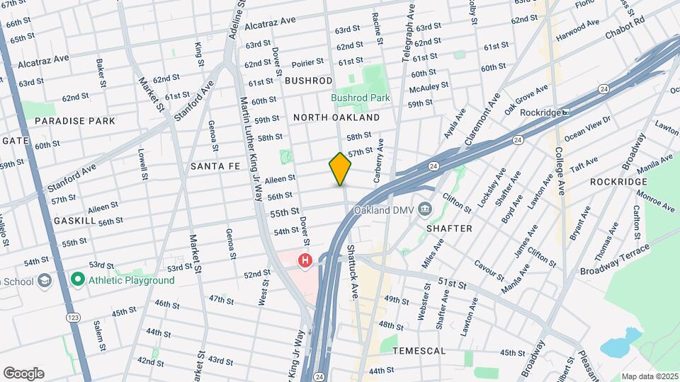 5527 Shattuck Ave Mapa y Detalles de la Ubicación