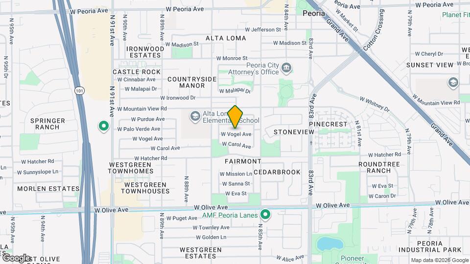 8560 W Vogel Ave Map and Location Details