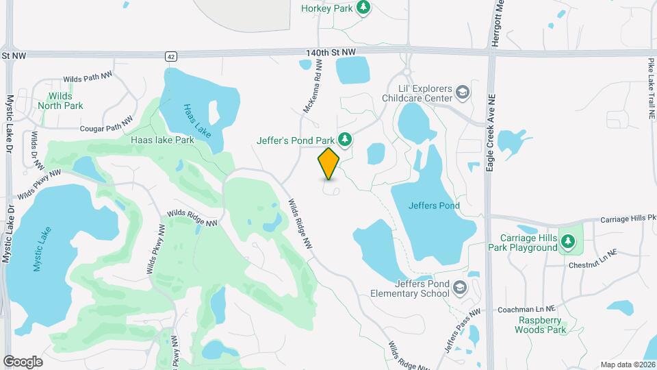 14361 Parkside Ct NW Map and Location Details