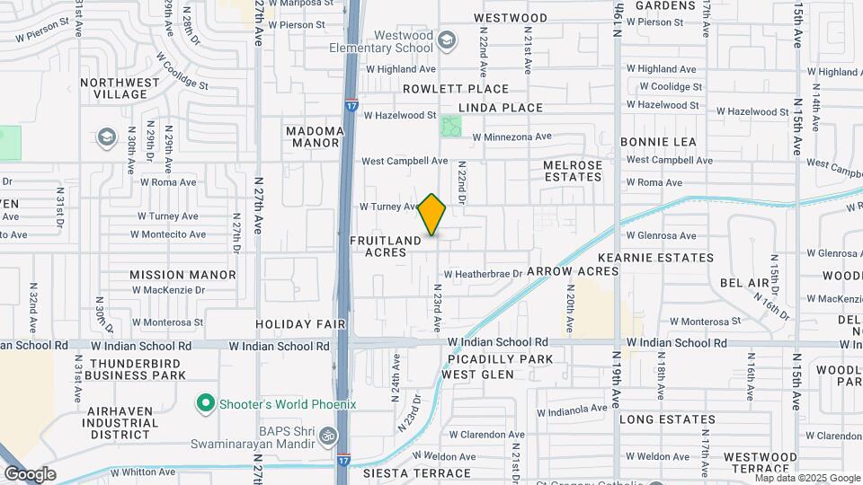 4310 N 23rd Ave Map and Location Details