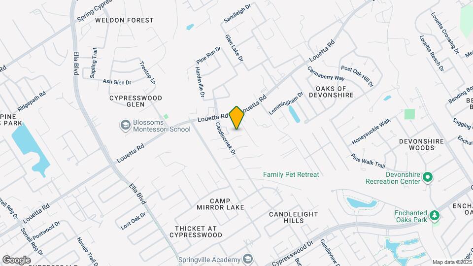 3318 Candlelon Dr Map and Location Details
