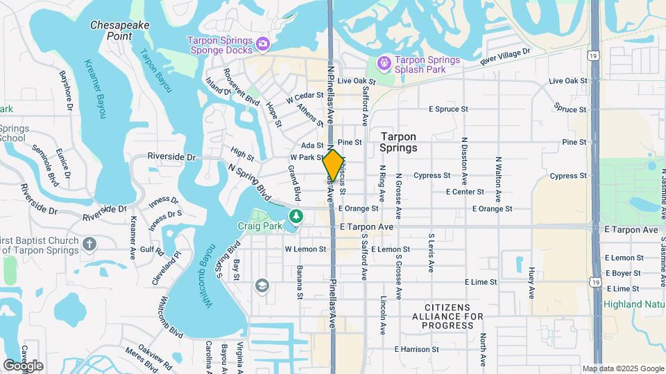 218 N Pinellas Ave Map and Location Details