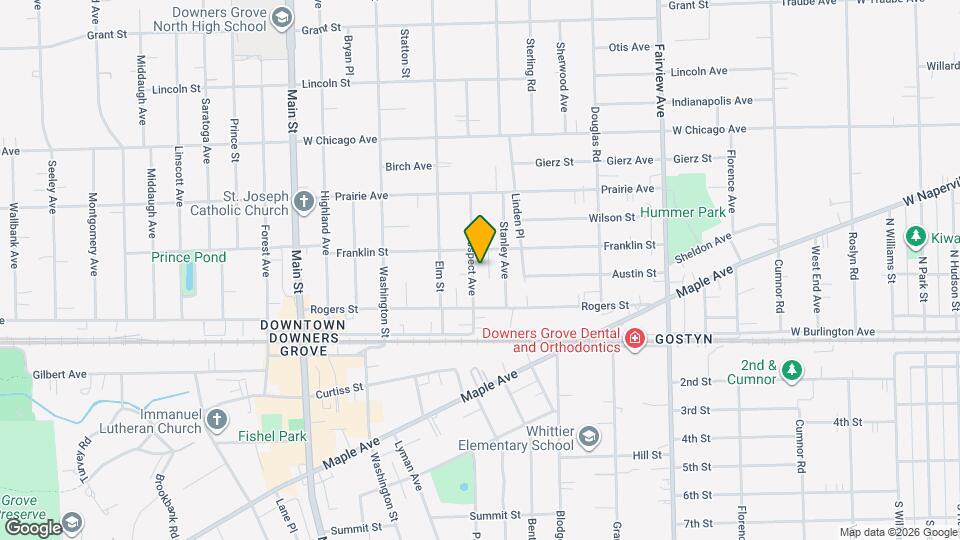 4913 Prospect Ave, Unit #2 Map and Location Details