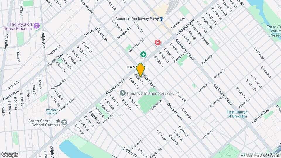 949 E 89th St Map and Location Details