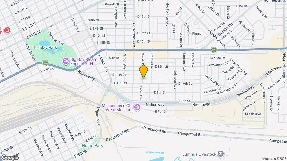 2400 E 10th St Mapa y Detalles de la Ubicación