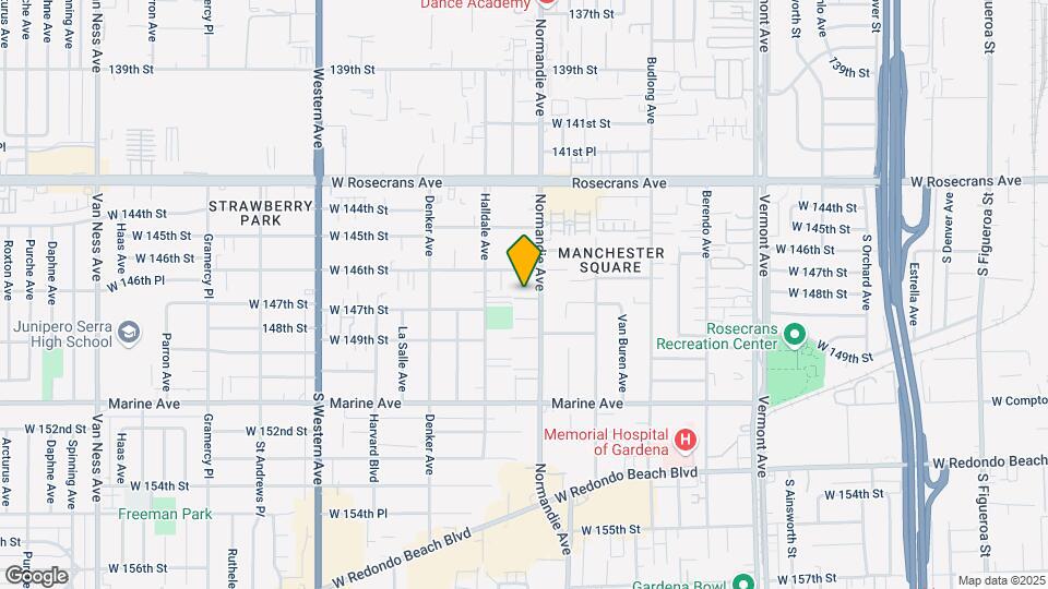 14705 S Normandie Ave Map and Location Details