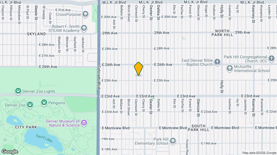 2514 Clermont St Map and Location Details