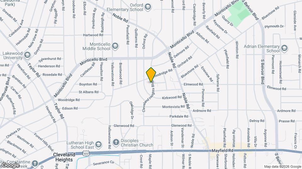1214 Cleveland Heights Blvd Map and Location Details