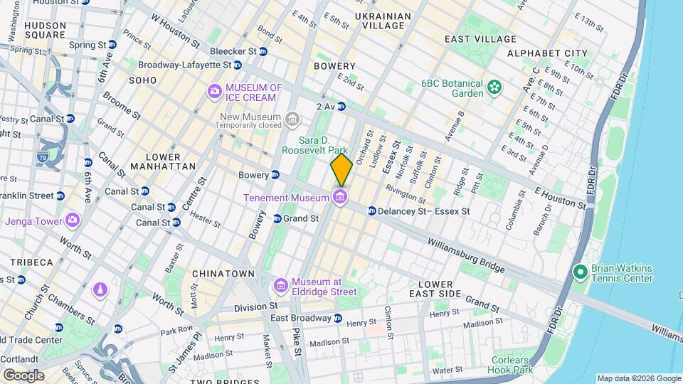120 Allen St, Unit PH Mapa y Detalles de la Ubicación