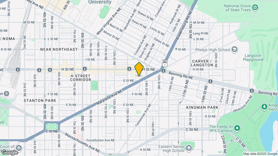 1328 Maryland Ave NE Map and Location Details