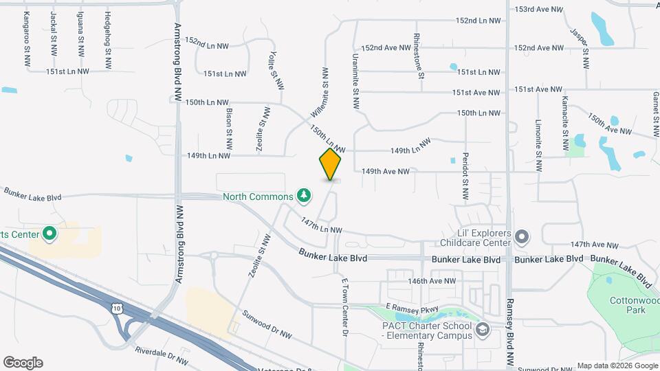 14870 Willemite Way NW Mapa y Detalles de la Ubicación