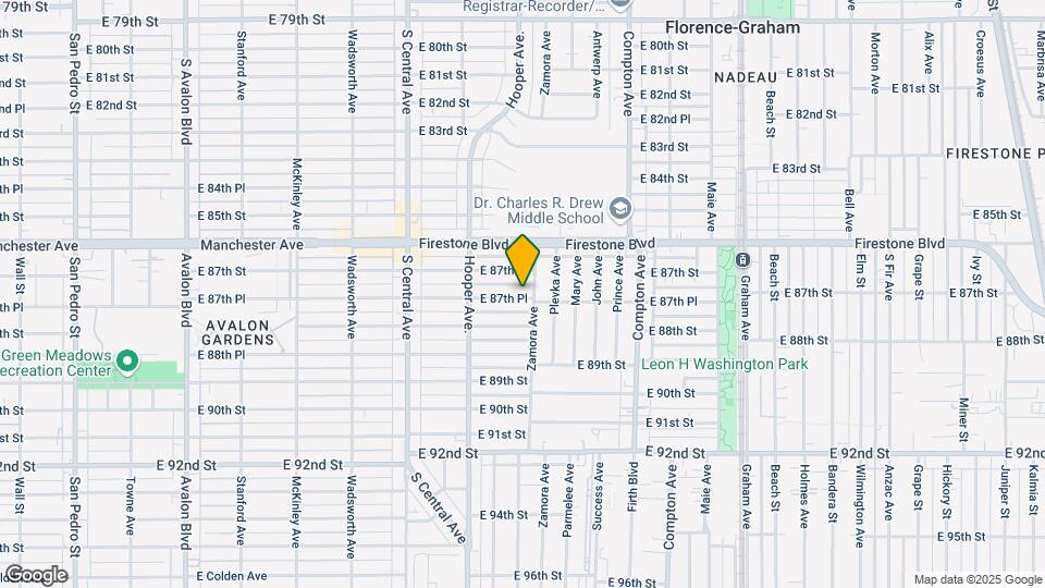 1263 E 87th Pl Map and Location Details