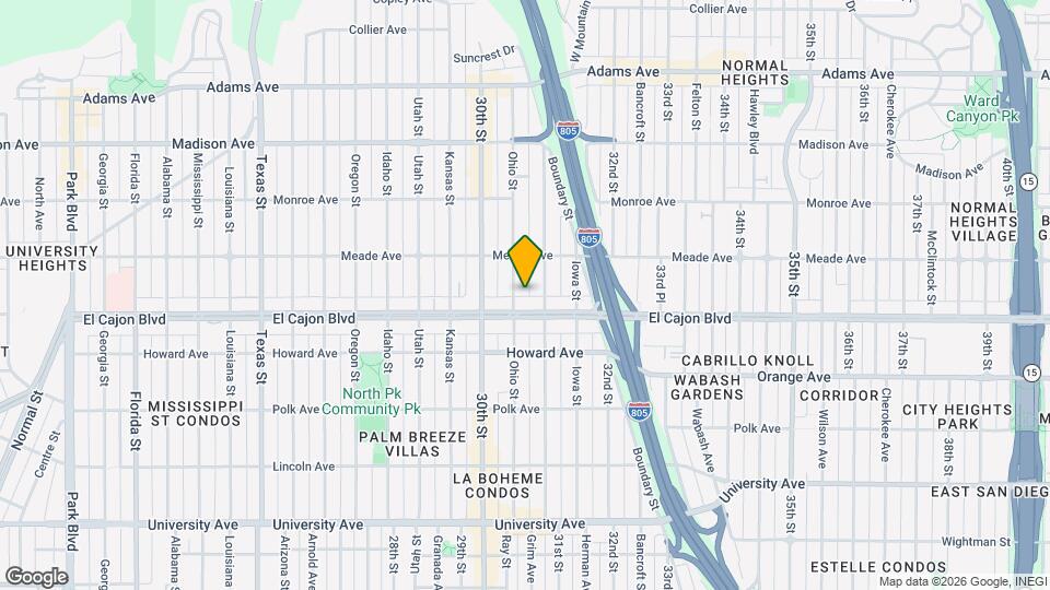 4325 Ohio St, Unit ID1472543P Mapa y Detalles de la Ubicación