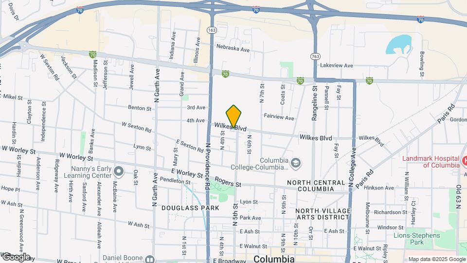 807 Washington Ave Map and Location Details