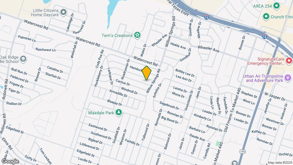 2207 Bluebonnet Dr Map and Location Details