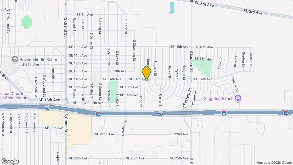 1402 Dunaway St Map and Location Details