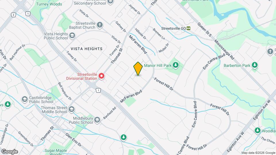 5468 Palmerston Crescent Map and Location Details