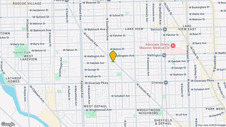 2942 N Lincoln Ave Map and Location Details