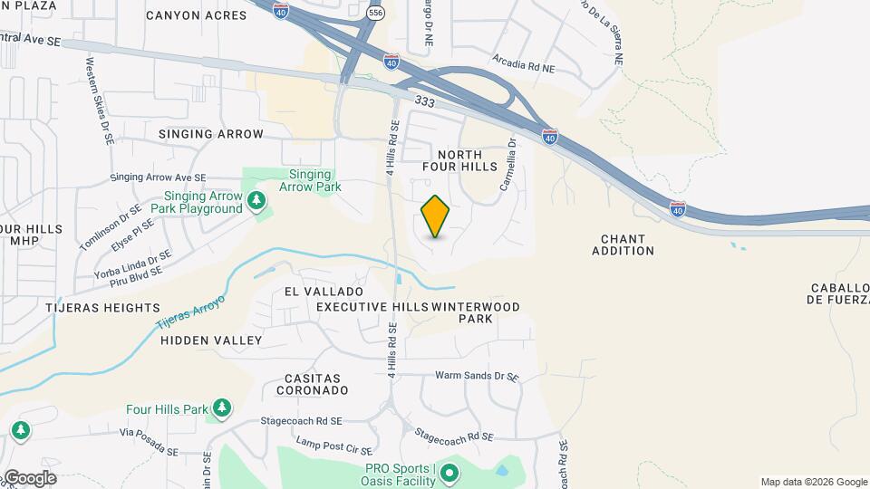 542 Pinon Creek Rd SE Mapa y Detalles de la Ubicación