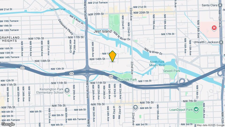1740 North Miami River Map and Location Details