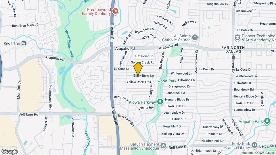 6134 Black Berry Ln Map and Location Details