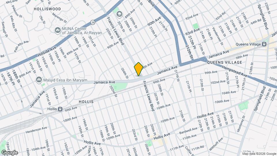 205-09 Jamaica Ave Map and Location Details