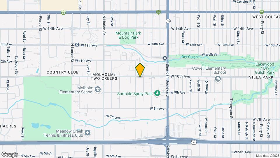 5570 W 10th Ave Map and Location Details