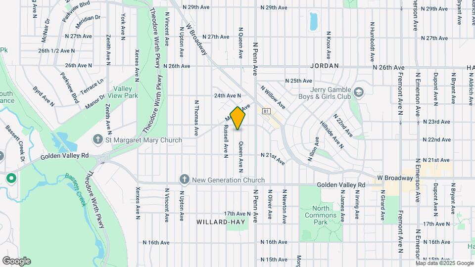 2211 Queen Ave N Map and Location Details
