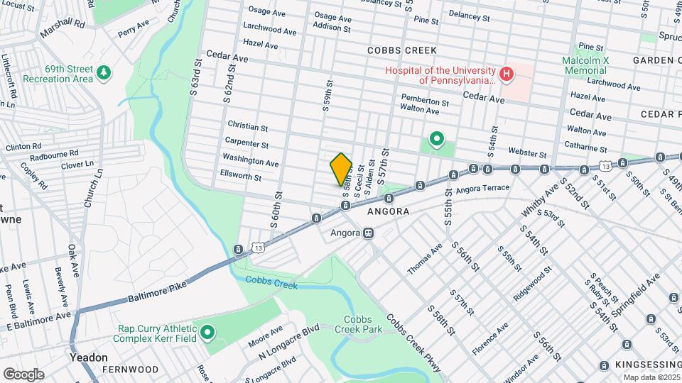 924 S 58th St, Unit Second Floor Map and Location Details