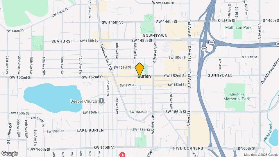 447 SW 152nd St Map and Location Details
