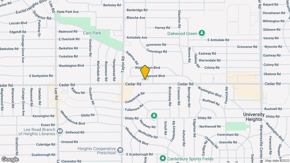 13537 Cedar Rd Map and Location Details
