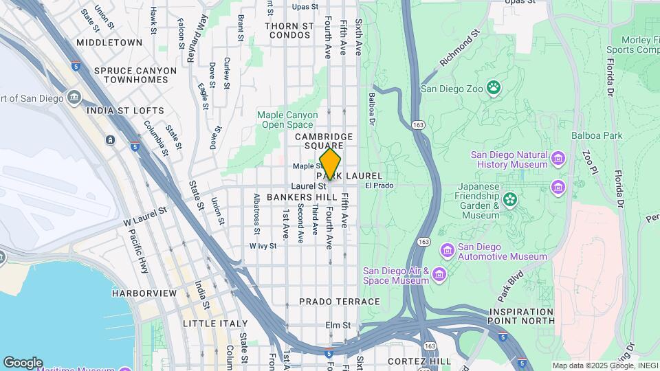 2400 Laurel St Map and Location Details