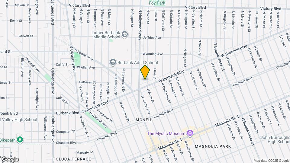 1411 N Avon St Map and Location Details