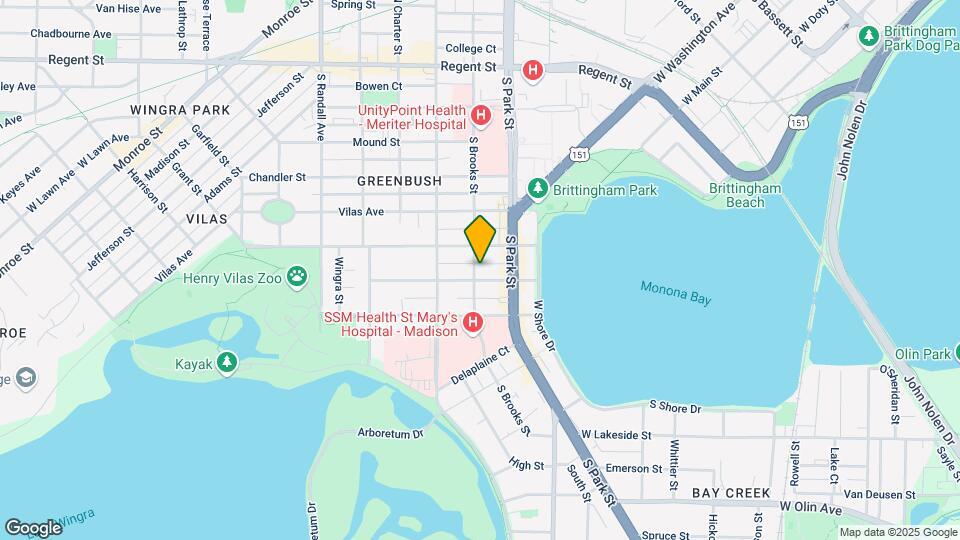 930 Emerald St Map and Location Details