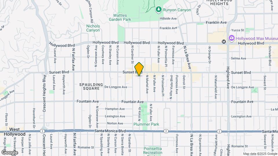 1447 N Vista St Map and Location Details