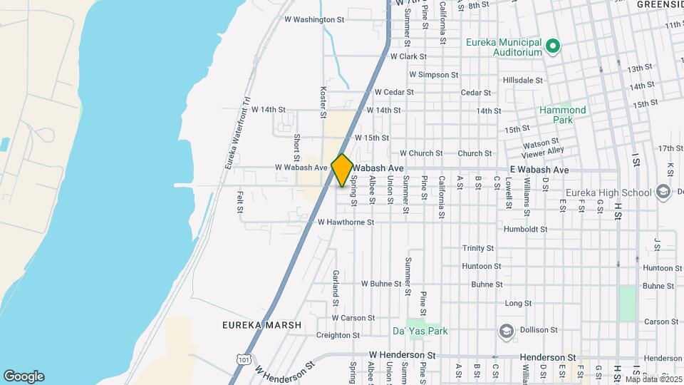 621 W Del Norte St Map and Location Details