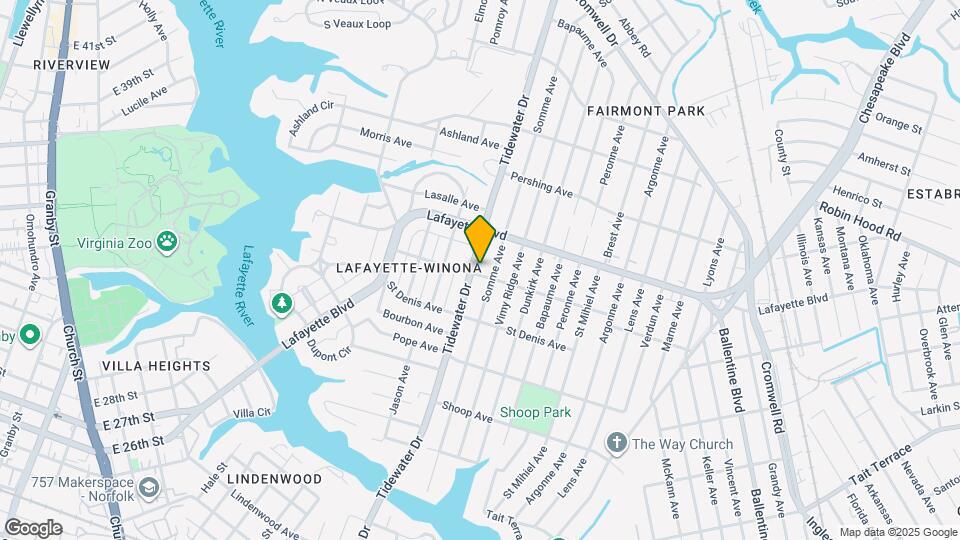 3100 Tidewater Dr Map and Location Details