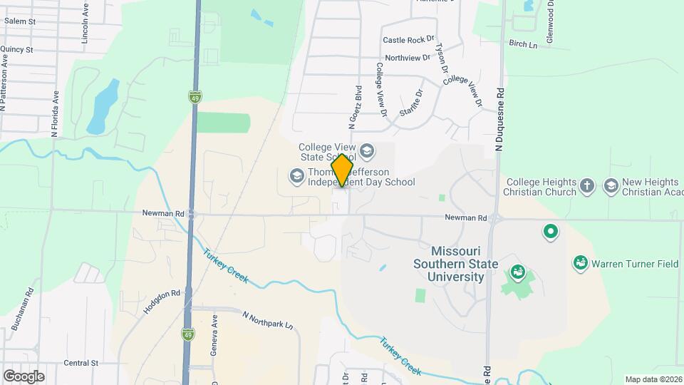 930 N Goetz Blvd Map and Location Details